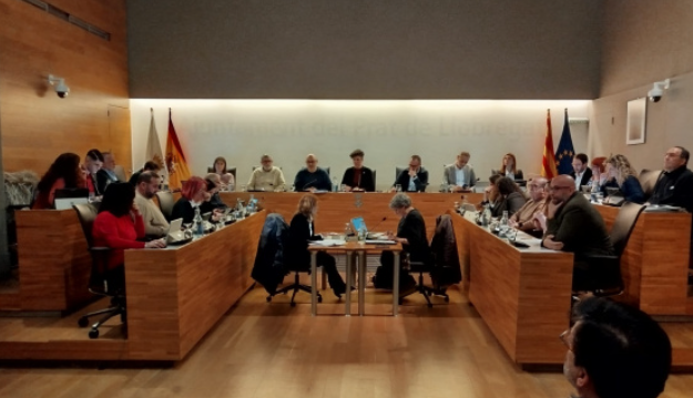 El ple municipal del Prat aprova diverses declaracions institucionals i mocions en la primera sessió ordinària de l’any