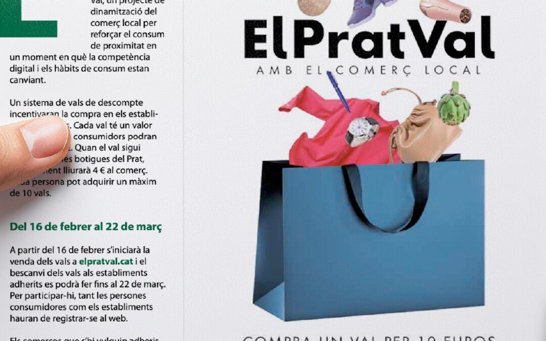 l’Ajuntament activa els xecs comerç “El Prat Val” amb suport polític i consens del sector