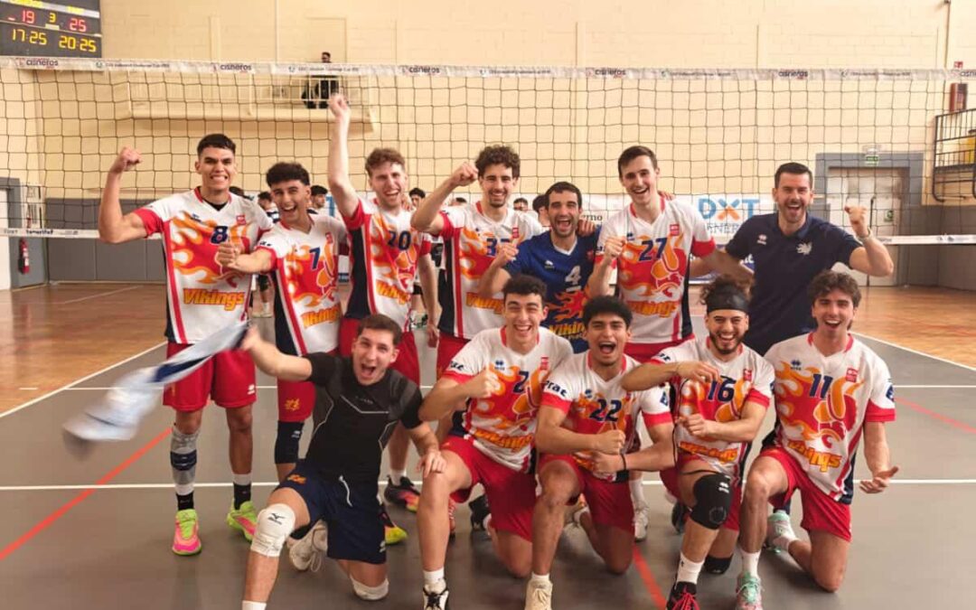 El Víkings Volei Prat respira amb una victòria sòlida a Canàries