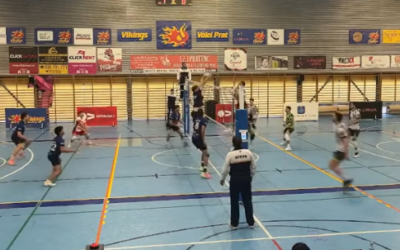 El Cratevo Vòlei Arenys supera el Víkings Vòlei Prat i s’endú el triomf per 1–3