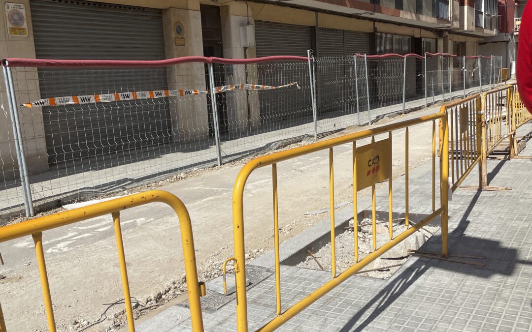 Queja por el bloqueo de accesos debido a obras simultáneas