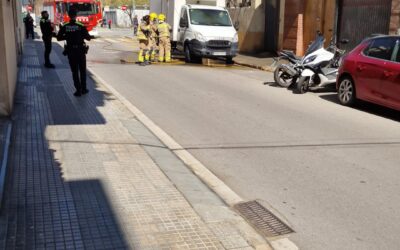Extingit un incendi a un camió