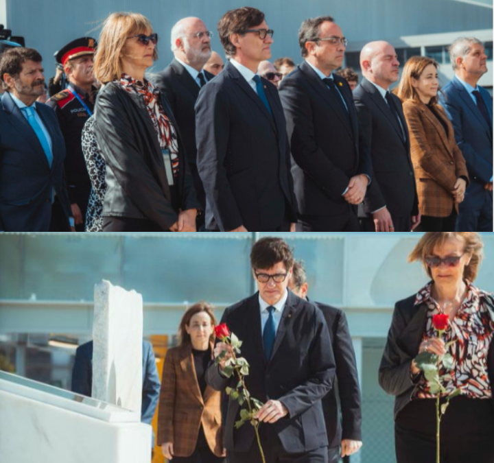 Homenatge a les víctimes del vol Germanwings a l’aeroport del Prat, onze anys després
