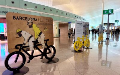 L’Aeroport del Prat s’encén de groc per celebrar el compte enrere del Tour de França 2026