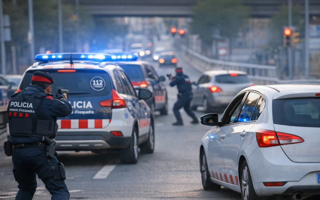 Després d’una persecució detenen dos persones al Prat amb droga al vehícle