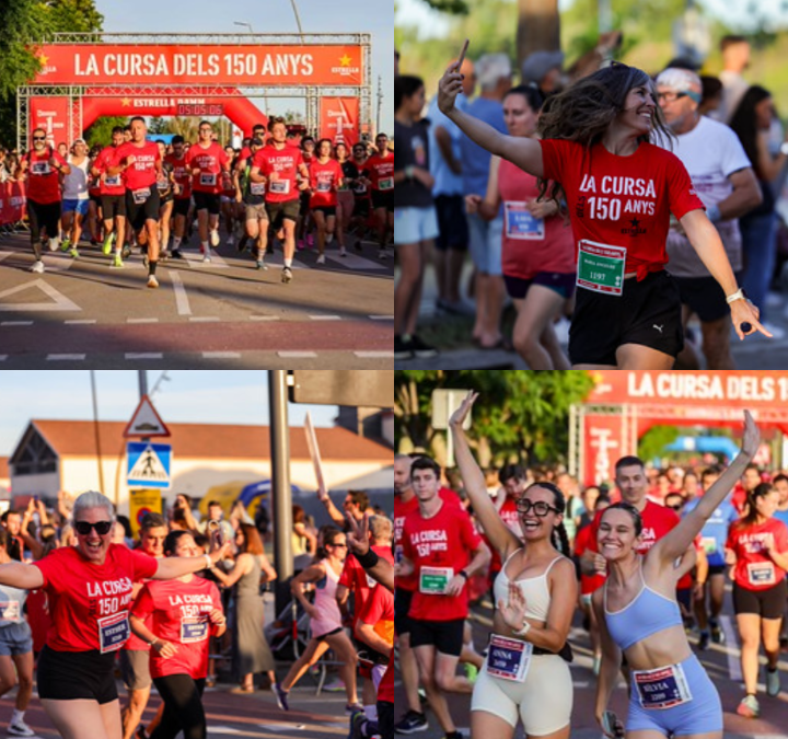 Cursa dels 150 anys d’Estrella Damm: una celebració multitudinària al Prat