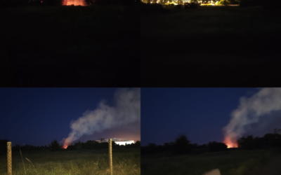 Incendi nocturn a la zona del Parc Nou