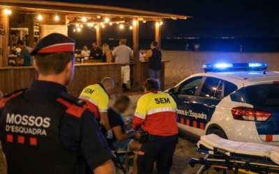 Apuñalament en un xiringuito de la platja del Prat