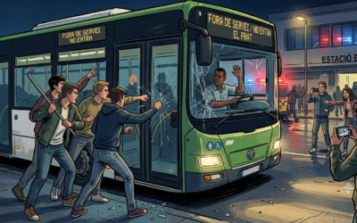 Detinguts diversos joves al Prat per agredir un conductor d’autobús amb insults xenòfobs durant la celebració del mundial