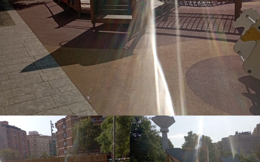 Veïns de la zona plaça Catalunya reclamen parcs amb ombra mentre el Consistori planeja ombracles i alternatives de refresc a diferents parcs