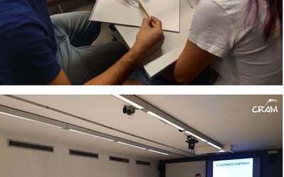 La ciència i l’art es donen la mà al CRAM per protegir les tortugues marines